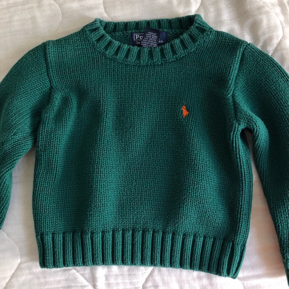 Green Polo Sweater